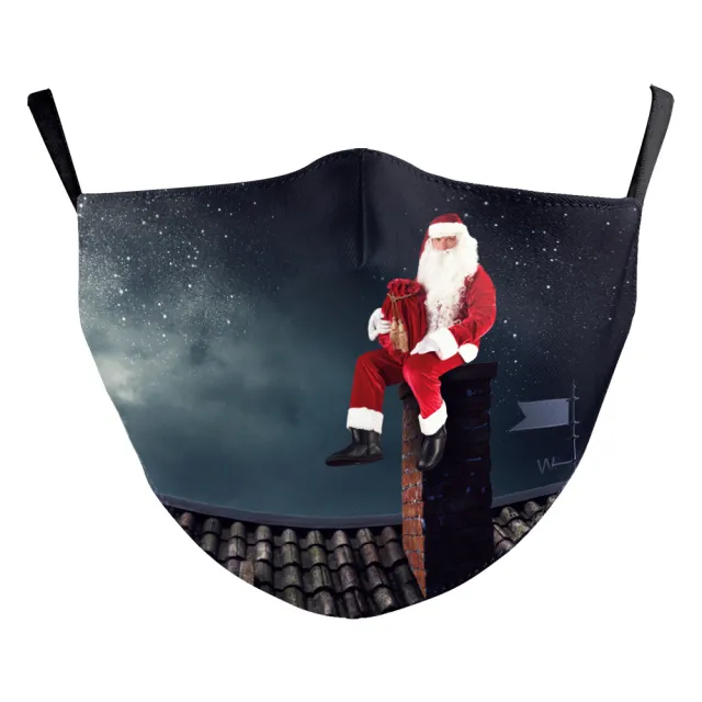 Christmas Digital Printing Creative Design Double Dust Mask B1781620 - Shop at LoveMi