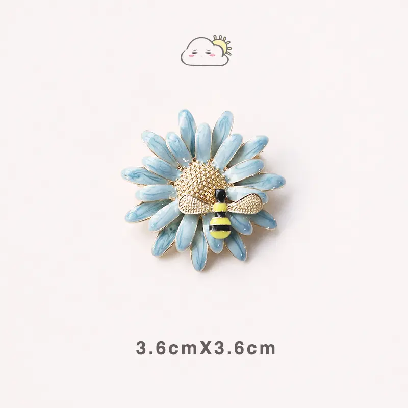 New Sunflower Daisy Brooch Bag Pendant Badge
