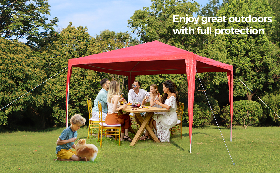 Outdoor Event Gazebo Tent, 3x3M Waterproof Party Marquee With 4 Side — image 8