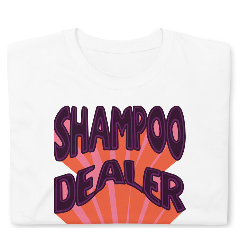 Title 6, Shampoo Dealers Retro T-shirt, Casual Round Nec...