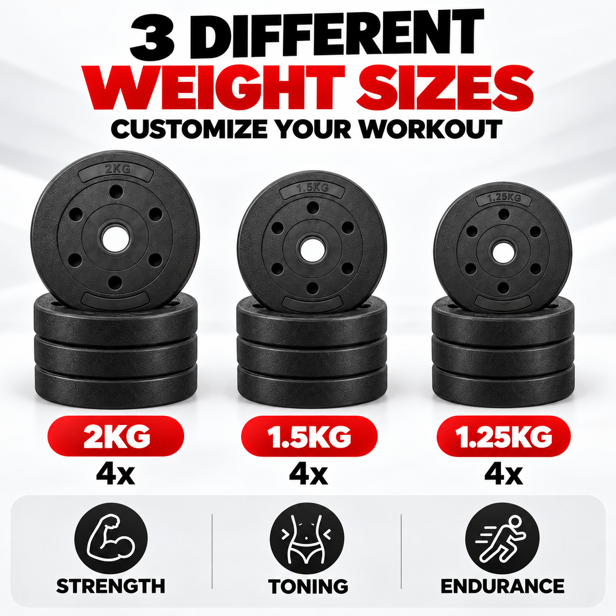 2-in-1 20KG Adjustable Dumbbell Set, Convertible Into A Barbell With Connector