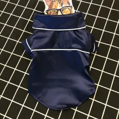 Fashion Personality Teddy Dog Clothing - Navy Blue - View 1