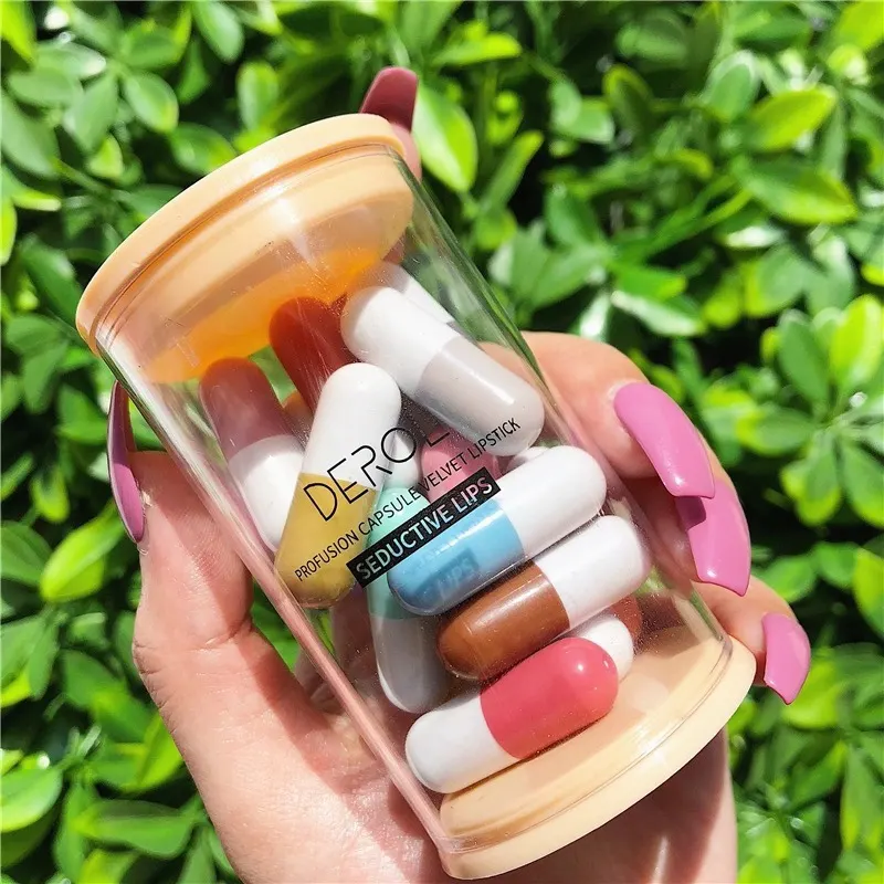 Mini Capsule Lipstick Velvet Canned Pills Student Make Up
