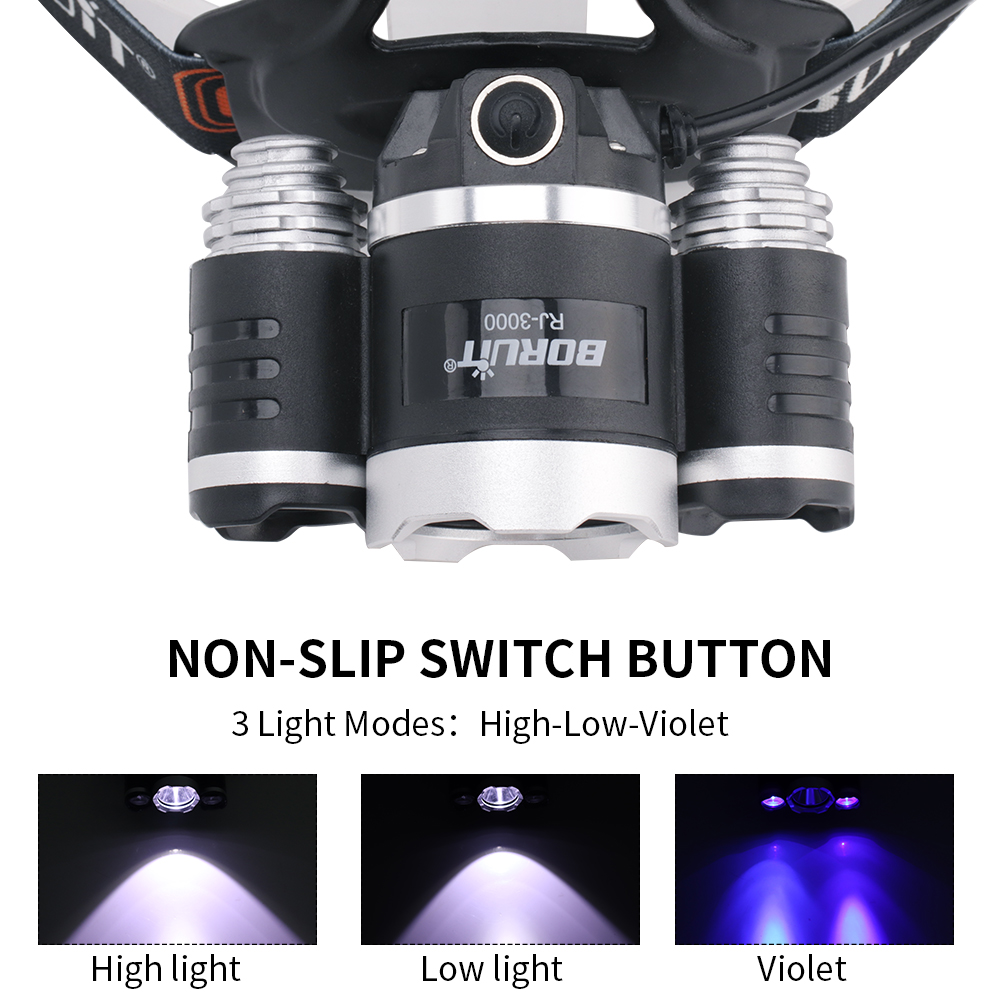 Rechargeable LED Headlamp Head Torch Waterproof Camping Light Lamp Work — image 2