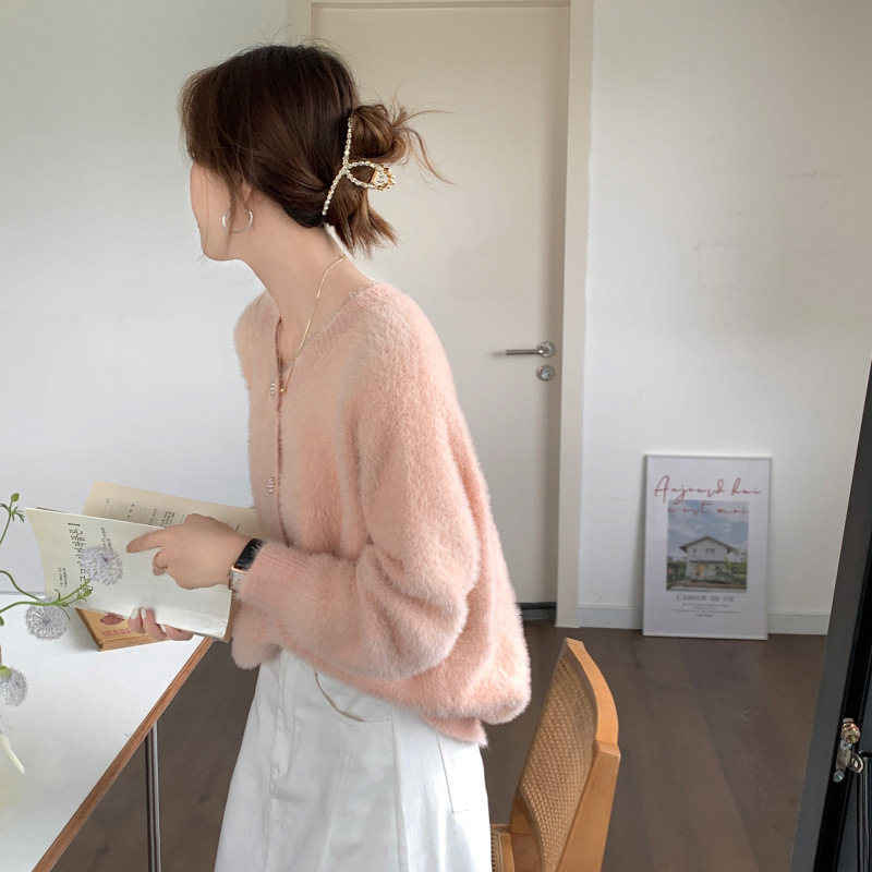 New Mink Velvet Raccoon Velvet Cream Peach