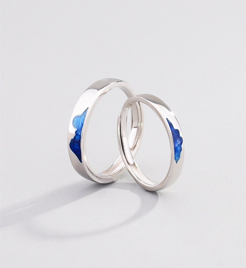 Couple Ring Opening Adjustable Copper Pair Ring