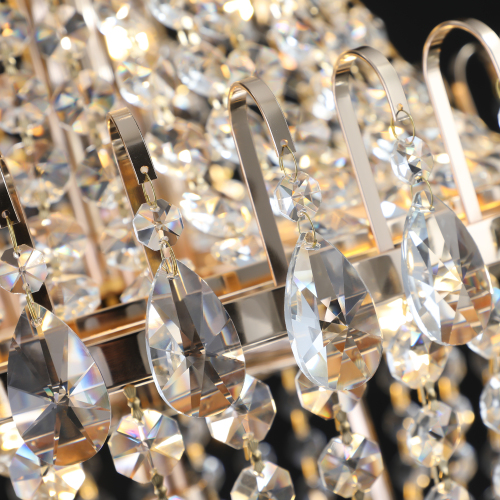 Golden Crystal Chandelier view 7