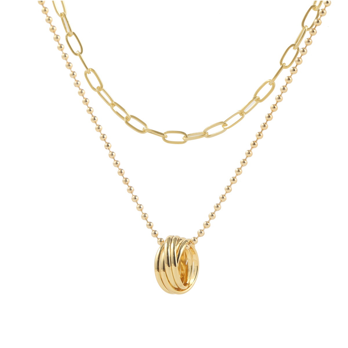 Frigid Wind Simple Double-layer Clavicle Chain