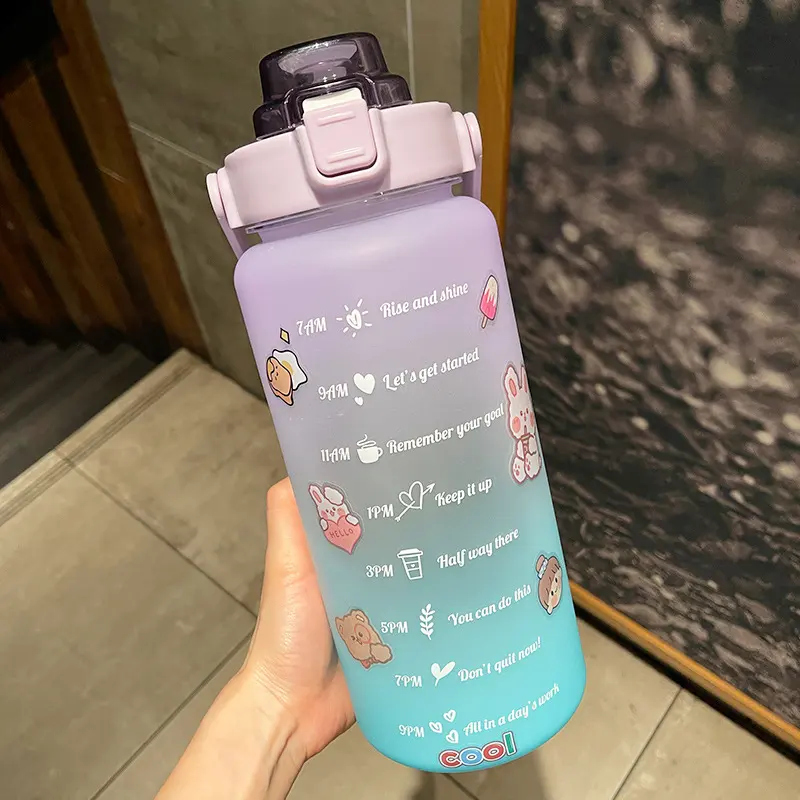Big Water Bottle Summer Portable Big Cup 2 Liters
