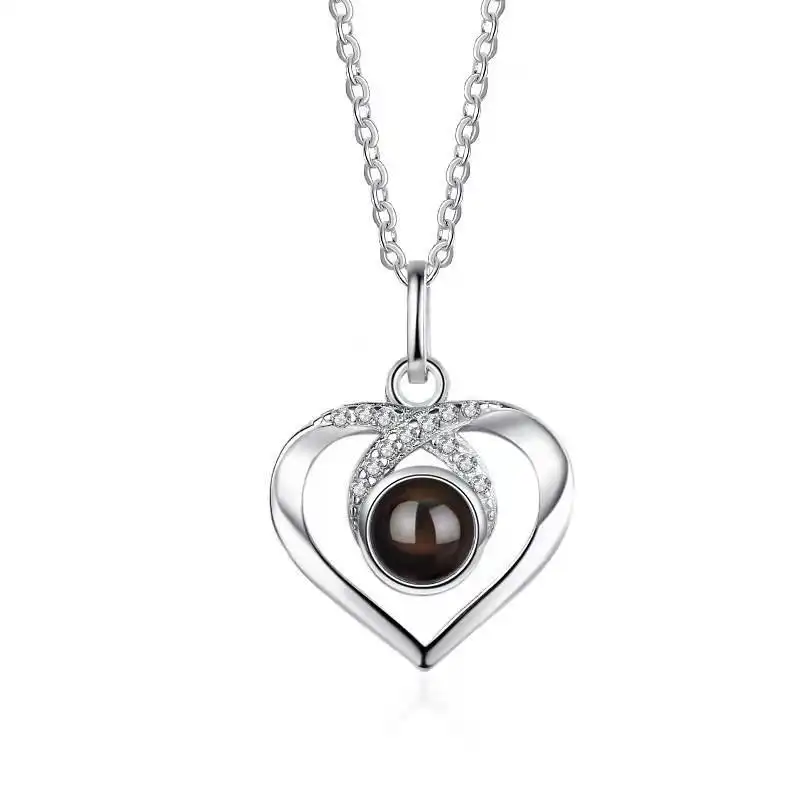 100 Languages I Love You Necklace Love Projection Clavicle Chain Accessories