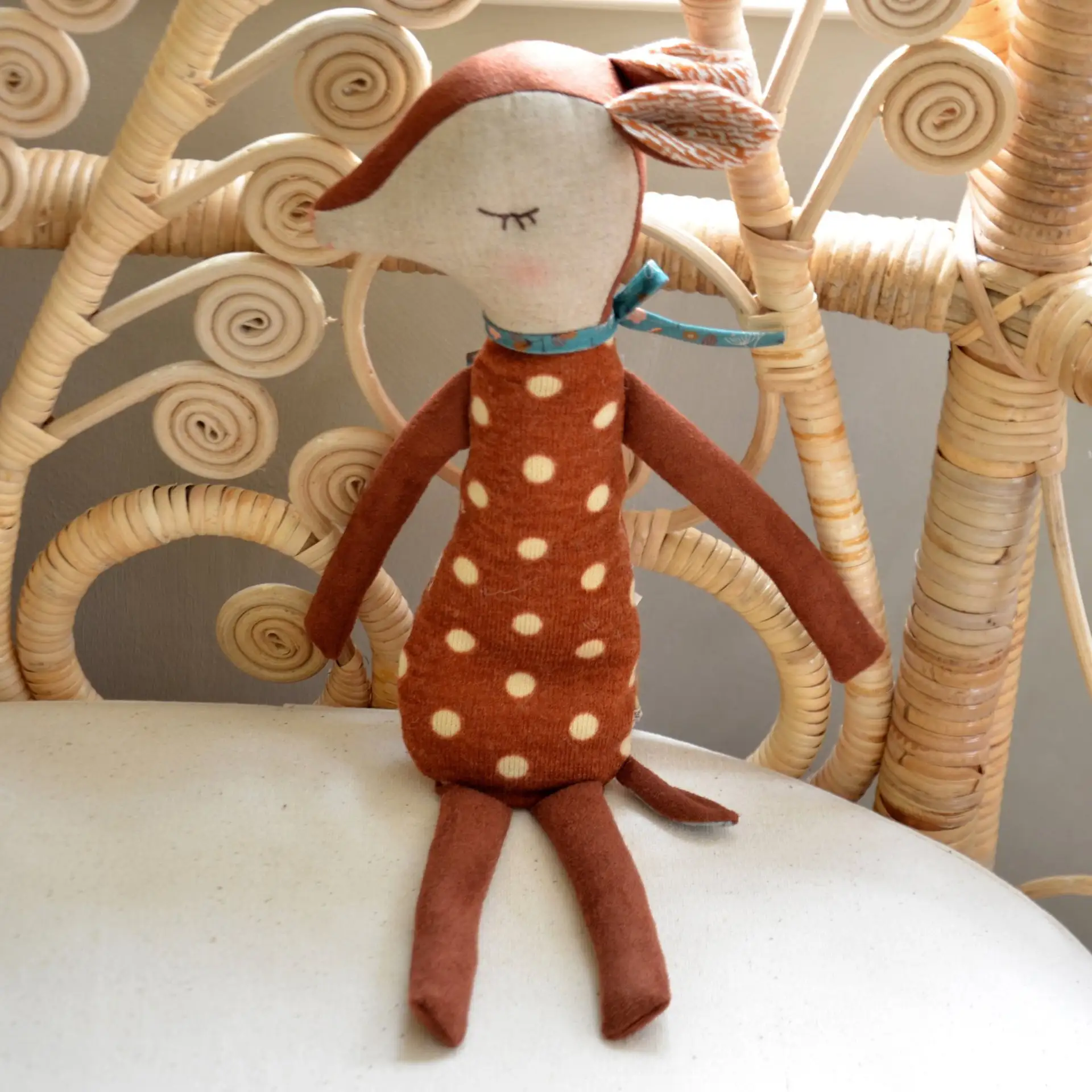 Nordic Style Children's Soothing Cotton Cute Deer Doll