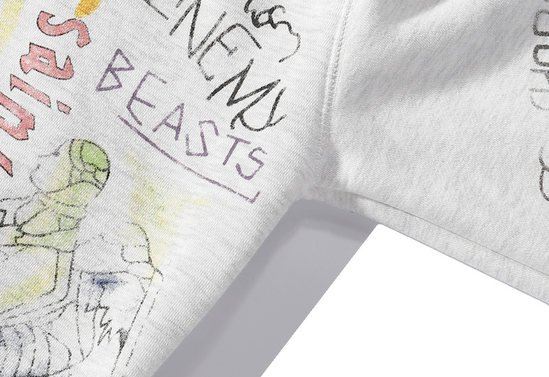 Title 14, Autumn And Winter Casual Graffiti Hooded Sweater