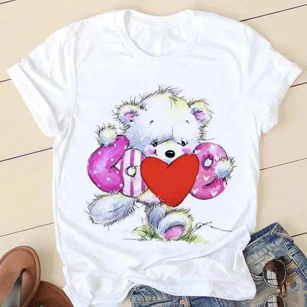 3D Digital Printing Casual Round Neck Short Sleeves T shirt Men's Support Graphic Customization White - Shop at LoveMi