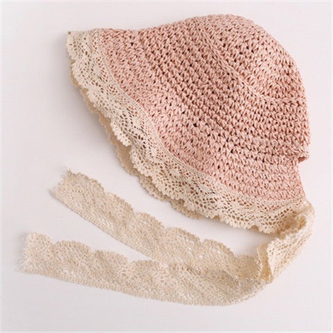 Lace Large Head Circumference Ladies Sun Protection Hat Pink - Shop at LoveMi