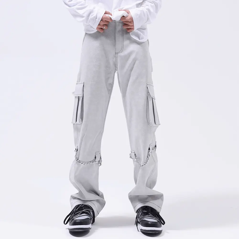 High Street Fashion Brand Loose Straight Trousers