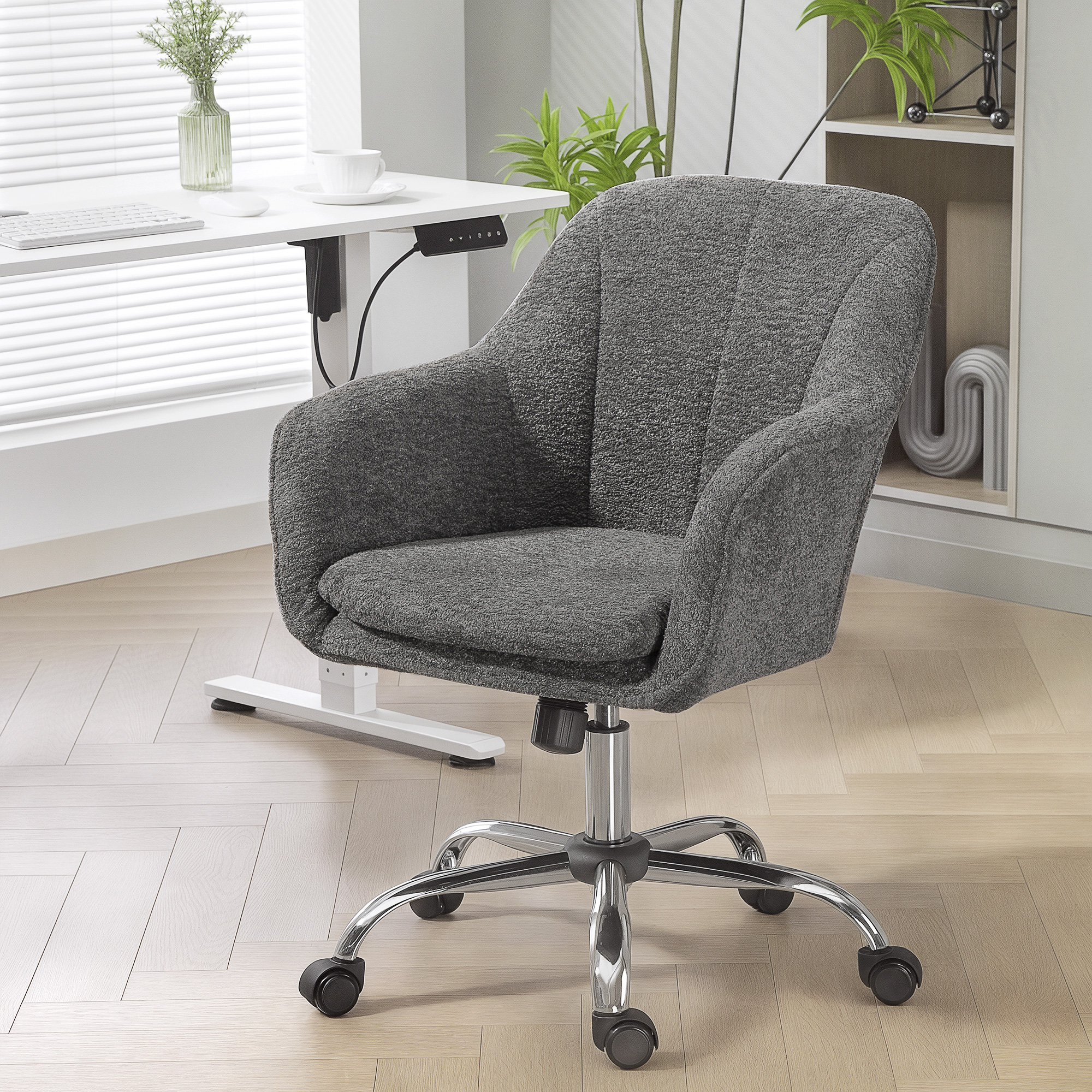 Snow Flannel Office Chair — image 6