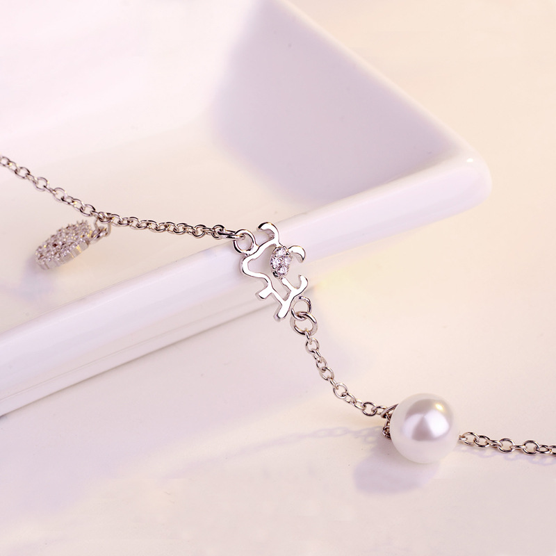Ladies Sterling Silver Leisure Anklet