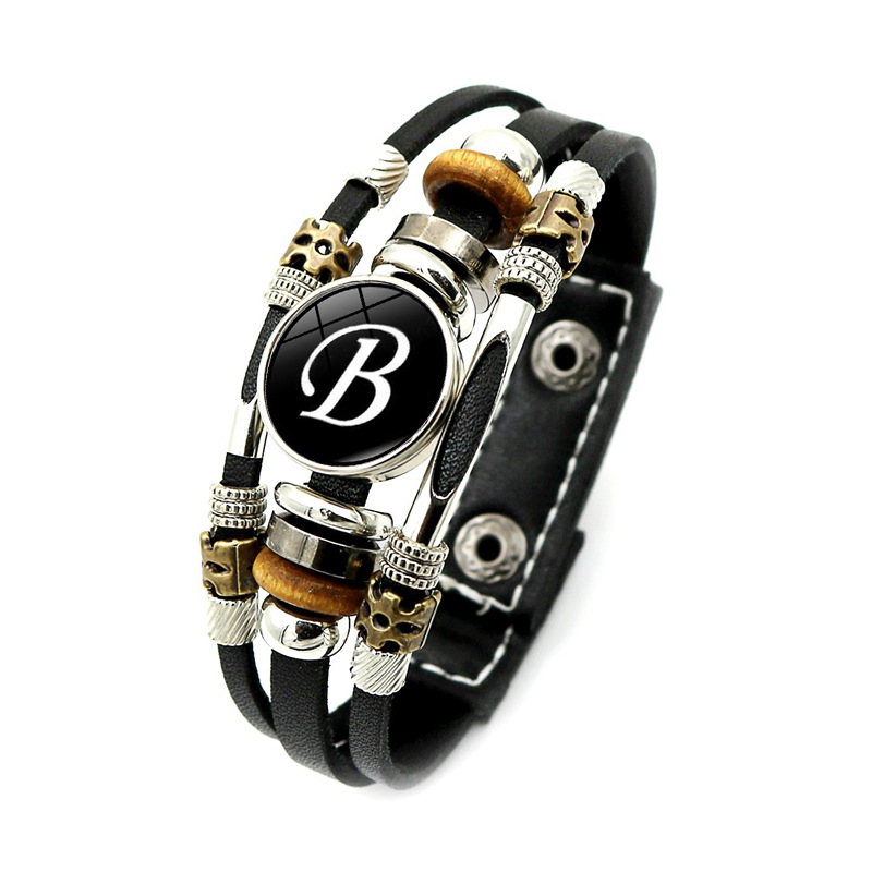 Title 6, Womens Punk Multi-layer Beaded Bracelet, a bol...