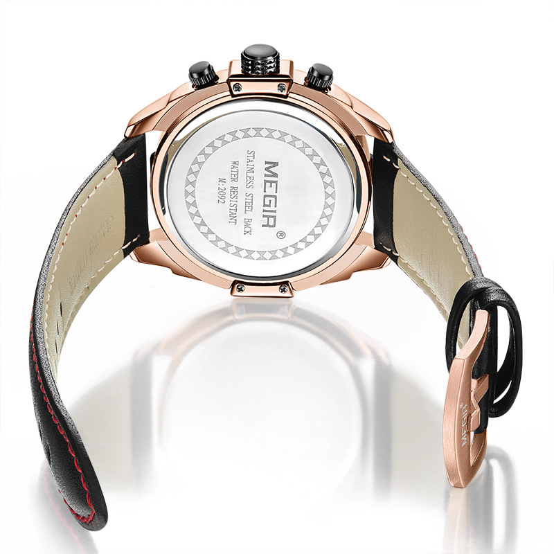 Multifunctional Chronograph Quartz Sports Waterproof Watch