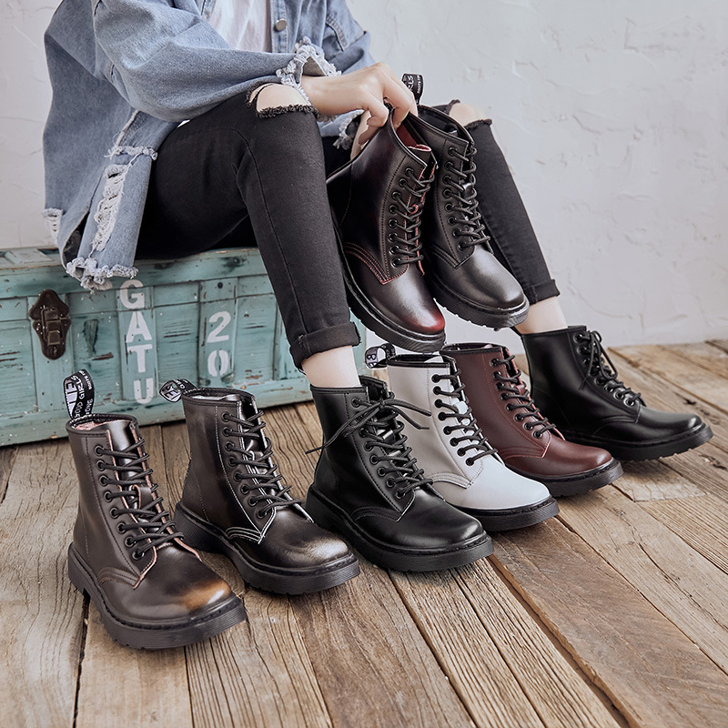 Handsome All Match Martin Boots Leather