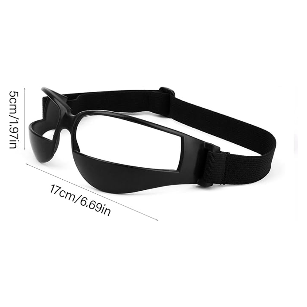 Basketball Training Court Dribble Goggles Adjustable Elastic Strap Training Goggles Basketball Dribble Glasses