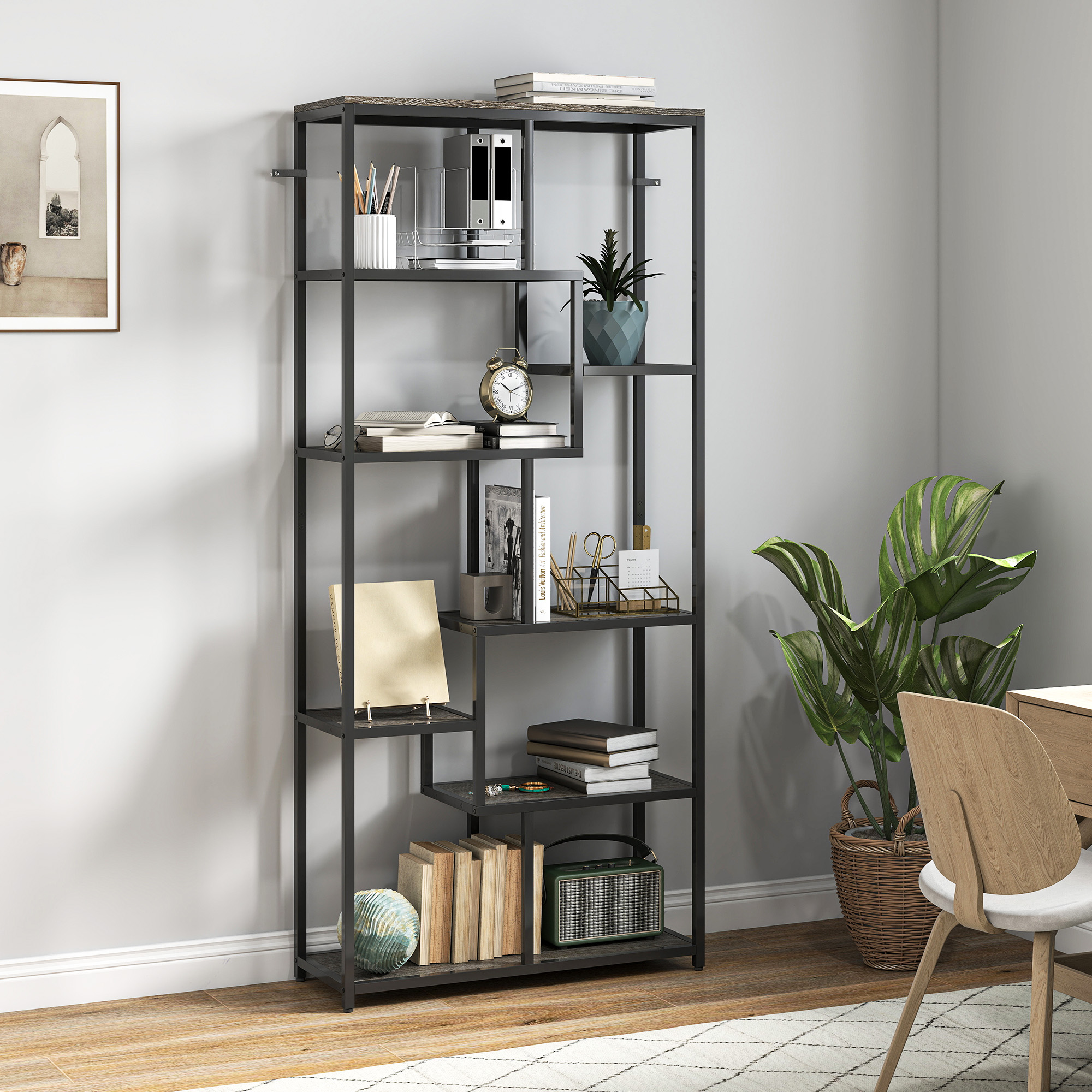 Seven Layer Geometric Bookshelf — image 7