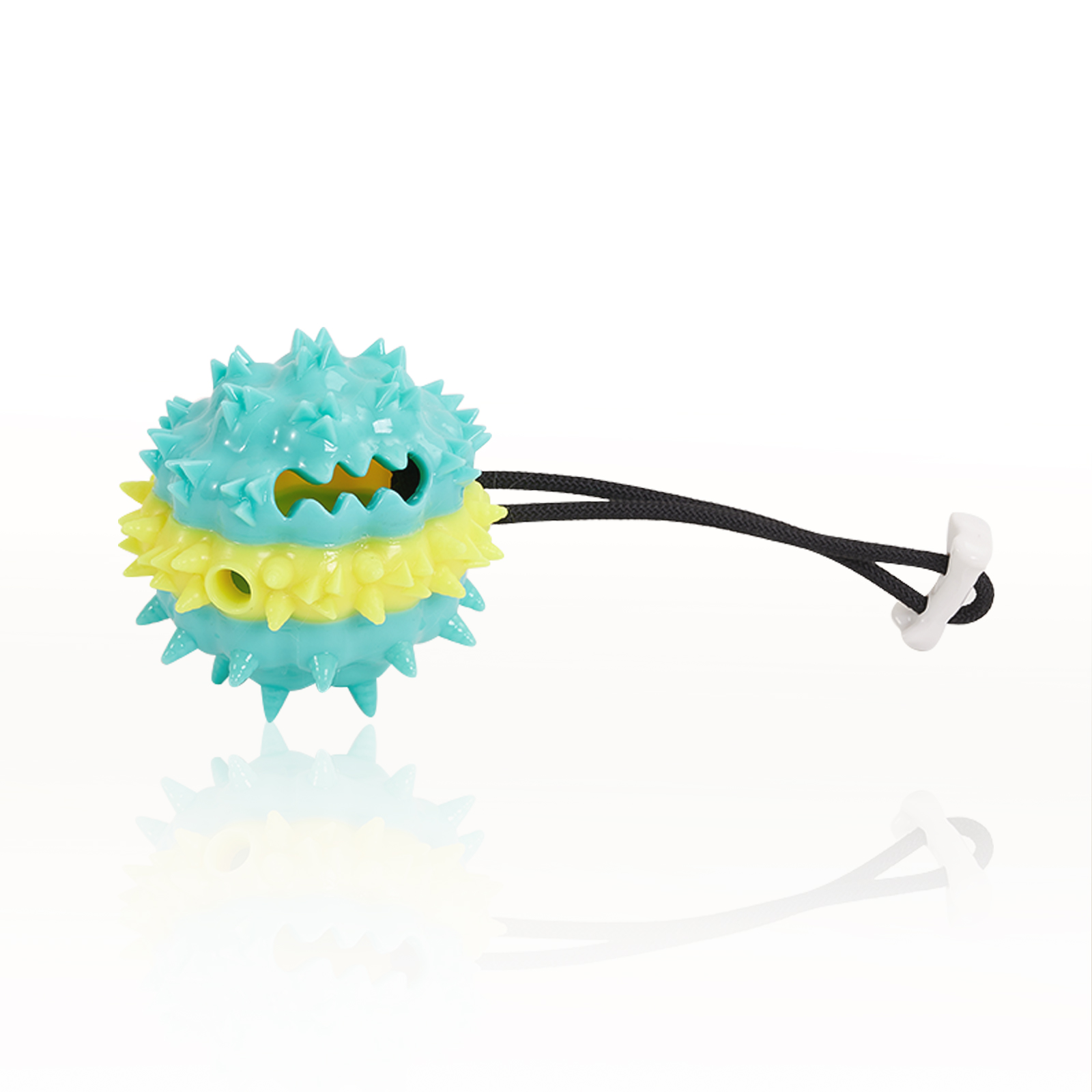 Interactive Pet Toy Multi color Optional Pet Leaking Food Ball Toy Rope Sound Leaking Food Ball Lake Blue - Shop at LoveMi