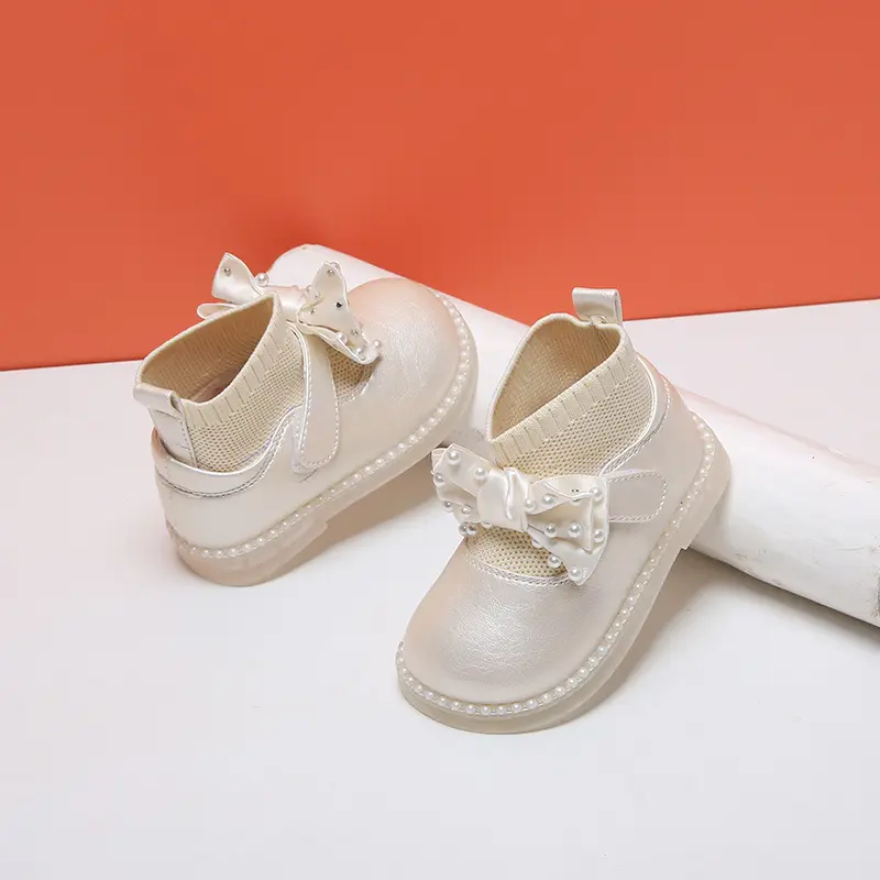 New All-match Children's Boots Princess Shoes Small