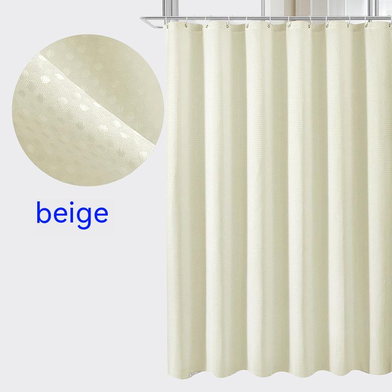 Title 4, Plain Waffle Polyester Shower Curtain