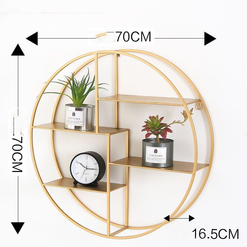 Metal Wall Shelf, Round and Hexagonal, picture 6 of 12