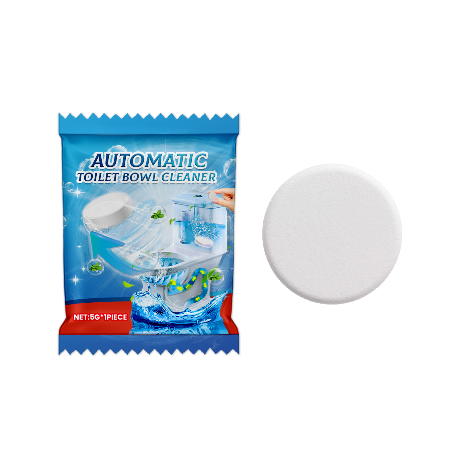 Jakehoe Automatic Toilet Bowl Cleaner, Household Toilet Clean Dirt Deodorant Fragrance Toilet Clean Sheet