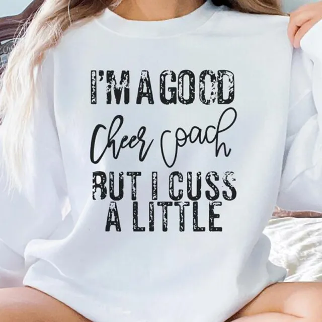 20 Dollars Good Cheerleading Cuss A Small Sweatshirt White - Shop at LoveMi