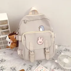 Cute Schoolbag High School Student Soft Girl - Beige - View 1