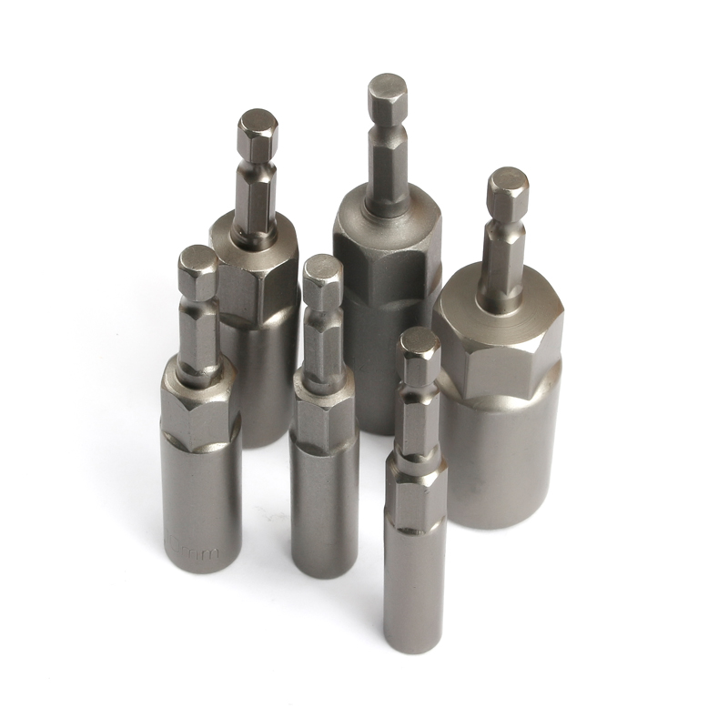 6pcs Wind Batch Socket Set 80mm Deep Electric Bit