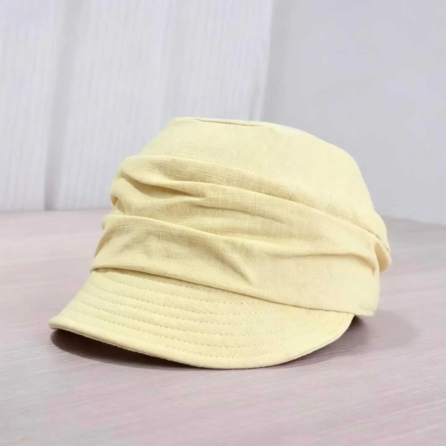 Korean-style Japanese Retro Pleated Soft-top Equestrian Hat