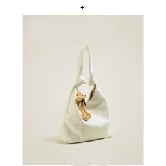 Women's All-match Armpit Shoulder Tote Bag - White - View 1