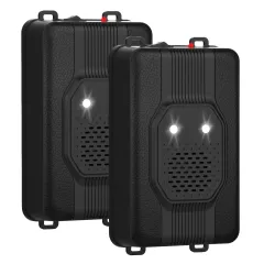 2 Pack Under Hood Ultrasonic Rodent Repeller Rodent Control Deterrent Chaser Blocker For Vehicle Indoor With Strobe Light 3 Power Supplies - 2Pcs - View 1