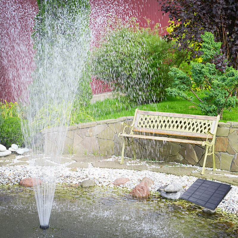 Solar Panel Powered Water Feature Garden Pool Pond Fish Aquarium Fountain — image 5