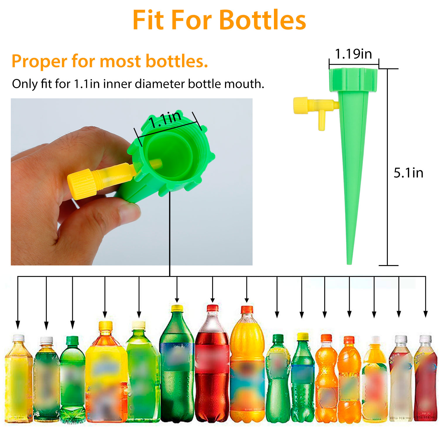 Plant Watering Spikes Self Watering Devices Automatic Plant Waterer With Slow Release Control Valve For Outdoor Indoor Plant