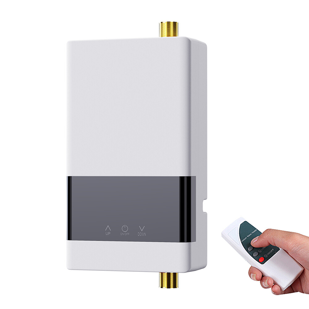 6000W Electric Tankless Instant Water Heater Under Sink Tap Bathroom Remote — image 3