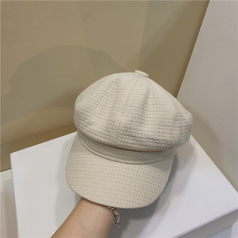 Women's Fashion Simple Solid Colour Octagonal Beret