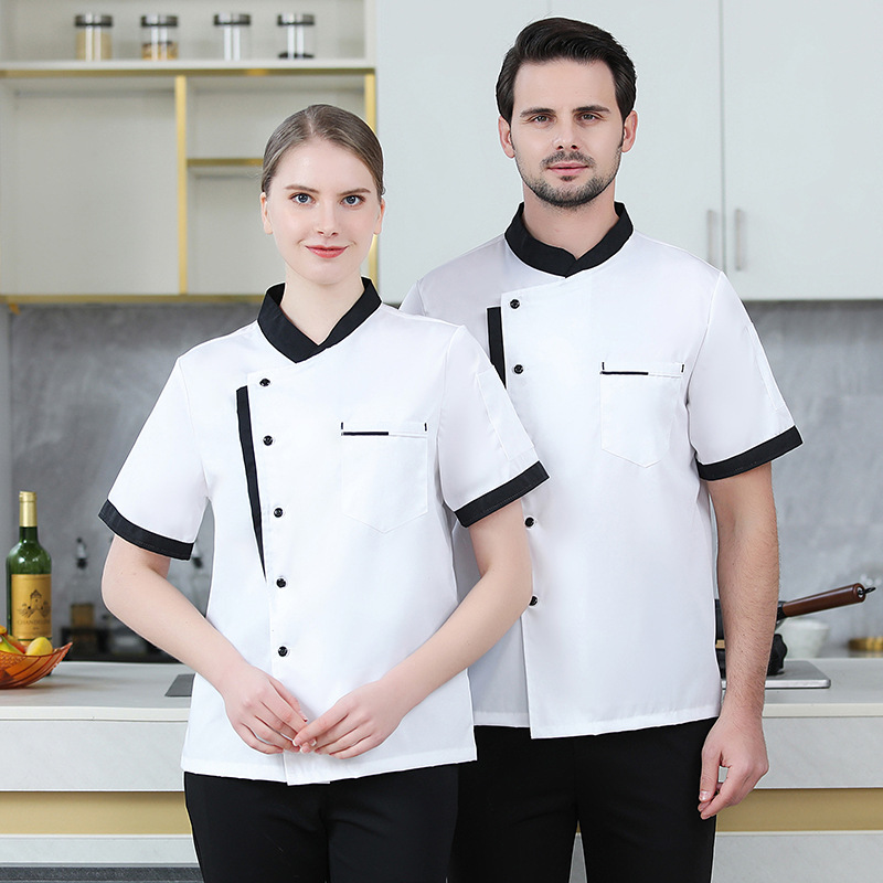 Title 6, Work Clothes Short Sleeved Thin White Half Sleeved