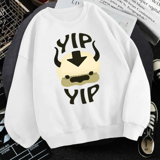 Cute Women's Round Neck Warm And Fleece Sweater White - Shop at LoveMi