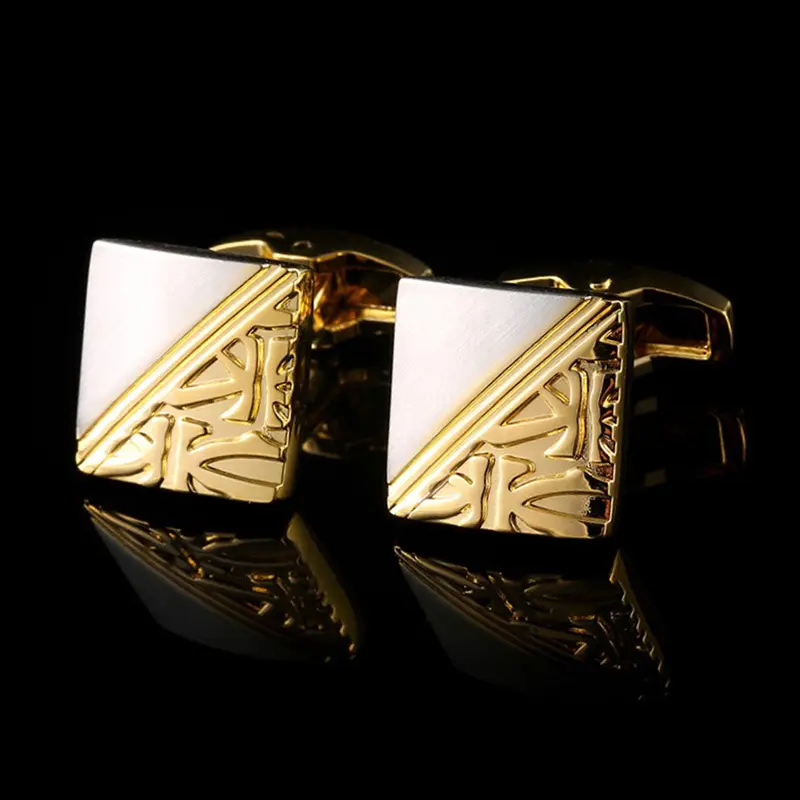 Square Pattern Gold And Silver Two-tone High