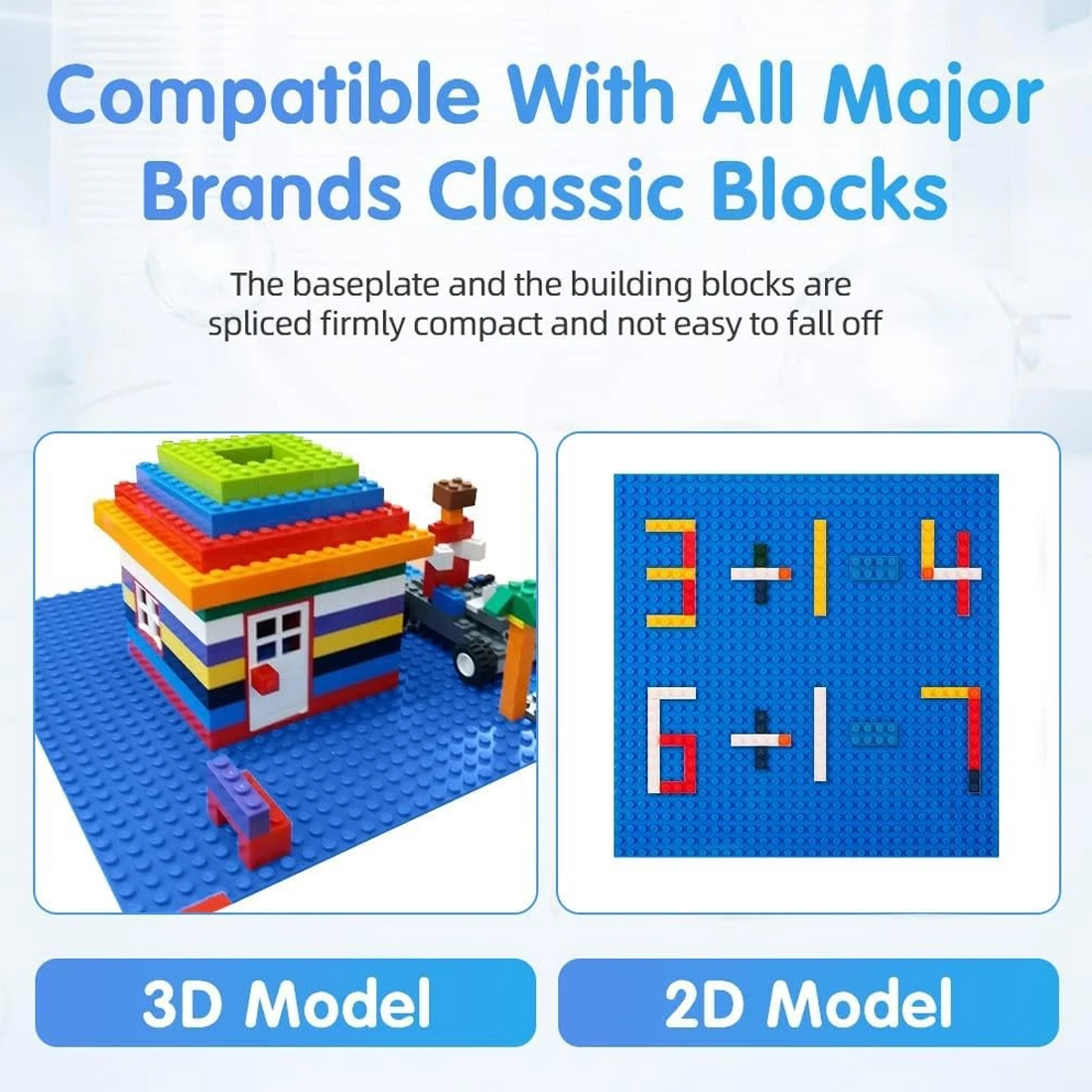 9pcs Building Block Baseboard, Educational Accessories, Toy Wall Base — image 6