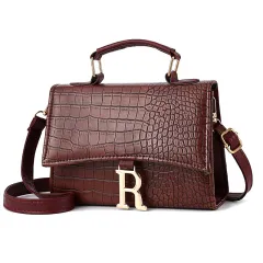Fashion Diagonal Single Shoulder Women's Handbag - Red - View 1