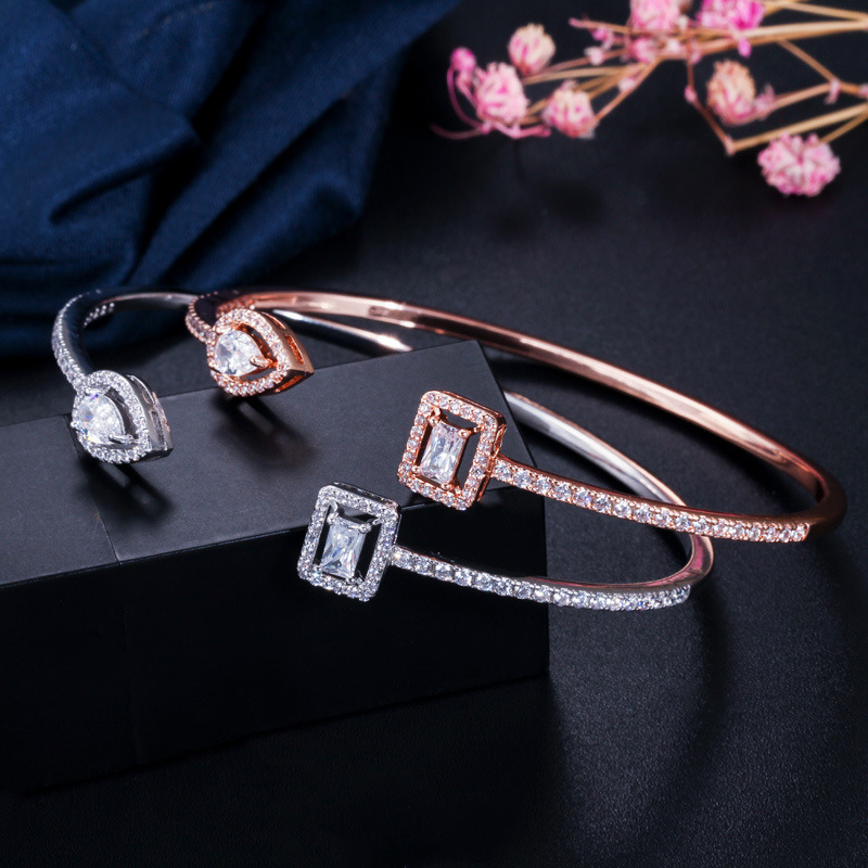 AAA Zircon  Bracelet T-shaped Platinum Bracelet