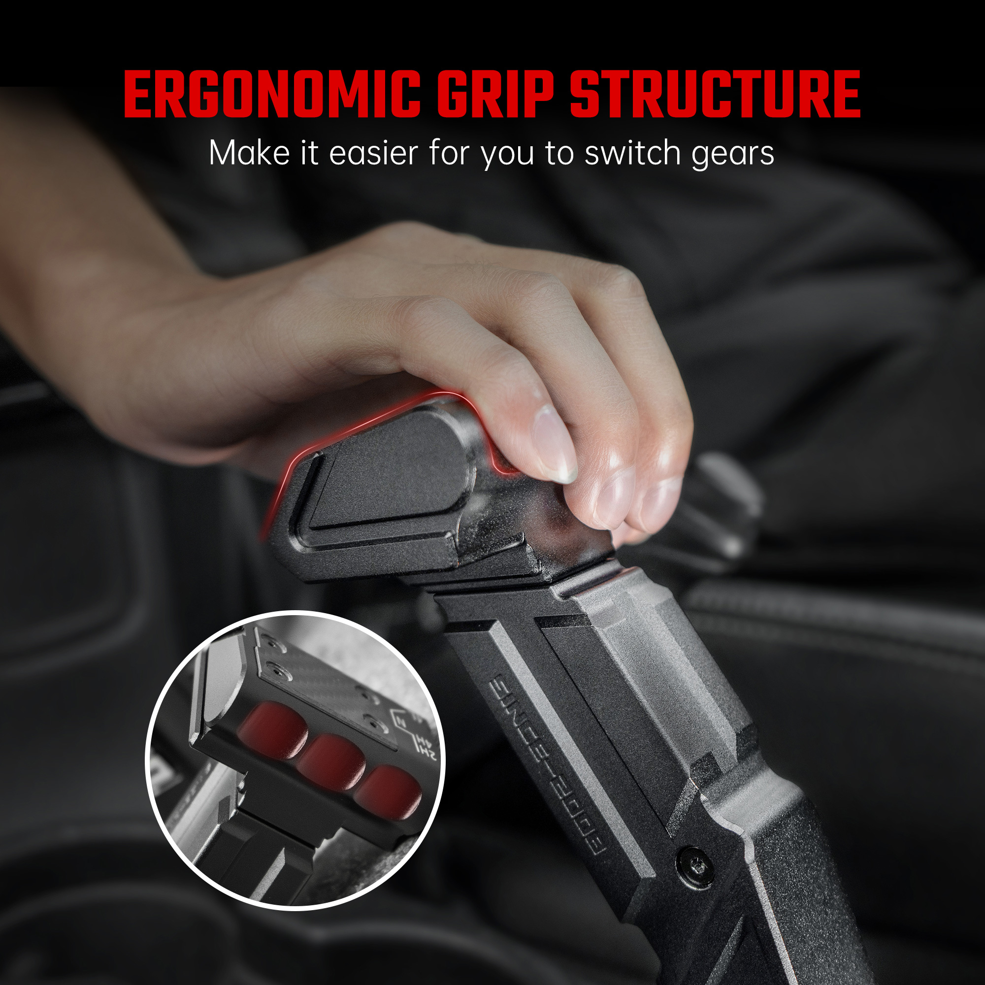 OMU Genesis Series Gear Lever Shifter Knob For J EEP Wrangler 2011-2017 JK -Not Fit For Manual Transmission