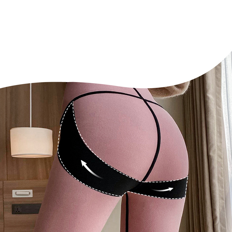 High Waisted Abdomen And Thickened Hip Leggings