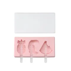 Siamese Ice Cream Mould With Lid Silicone Ice Cream Stick Ice Mould - Bird Pink - View 1